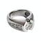 Bague 51 Bague or blanc diamants 58 Facettes 1-1174/13