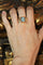 Bague 54 Bague TANK aigue-marine 58 Facettes 542