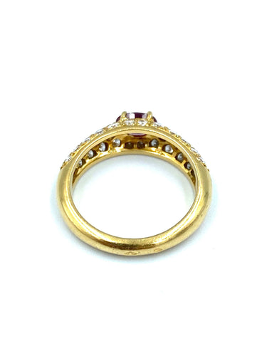 Bague BOUCHERON. Bague rubis et diamants 58 Facettes