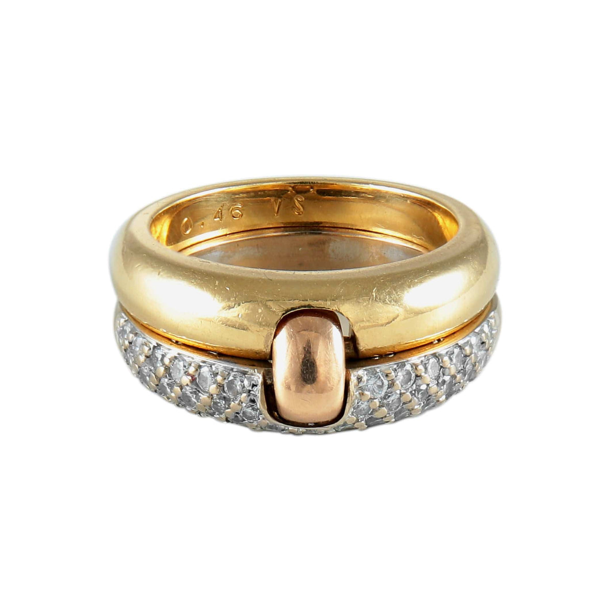 Bague « Chut Je T'aime » En Argent Et Or - Alain Roure - Poids 16,7 G - Occasion