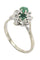 Bague BAGUE ÉMERAUDE ET DIAMANTS ANNÉES 50' 58 Facettes 044751