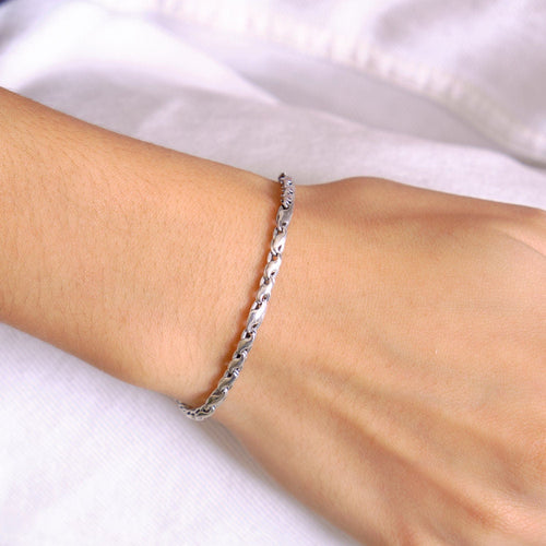 Bracelet Bracelet articulé or gris 58 Facettes EL2-21