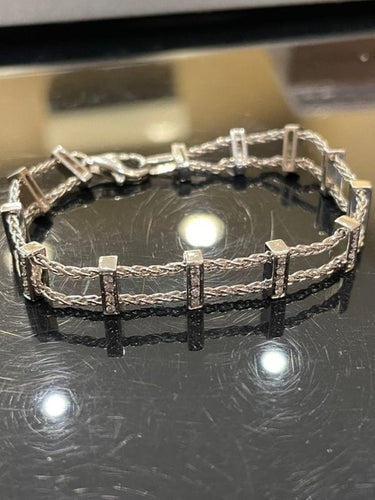 Bracelet BRACELET BARRETTES MODERNE DIAMANTS 58 Facettes 067591