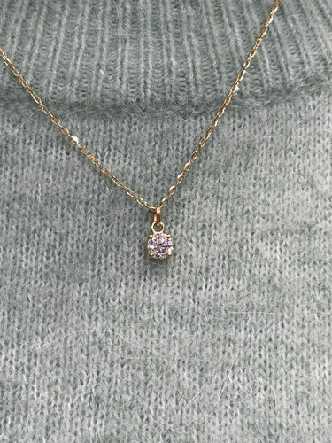 Collier Collier solitaire diamant 0,56 carat or jaune 58 Facettes