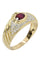 Bague 53 BAGUE MODERNE RUBIS ET DIAMANTS 58 Facettes 045971