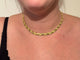 Bracelet Collier Or jaune Lisse et Sablé 58 Facettes
