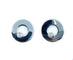 Boucles d'oreilles DINH VAN. Paire de boucles d’oreilles Cible or blanc et diamants 58 Facettes