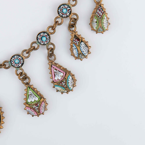 Collier Collier à pampilles en micro-mosaïques 58 Facettes