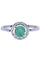 Bague 51 BAGUE MODERNE ÉMERAUDE ET DIAMANTS 58 Facettes 067971