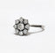 Bague 55 Bague or blanc marguerite diamants 58 Facettes 1-836/1