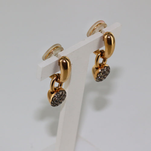 Boucles d'oreilles Boucles d'oreilles pendantes diamants cognac 58 Facettes