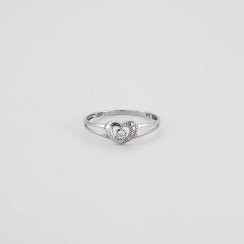 Bague 57 Bague Coeur Diamant 58 Facettes EL2-41