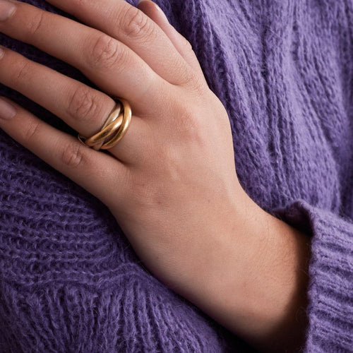 Bague 54 CARTIER - Bague Trinity 3 ors 58 Facettes