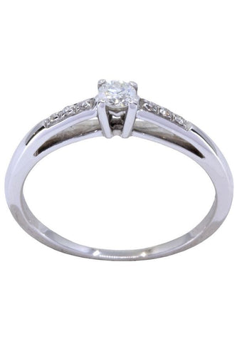 Bague 53 SOLITAIRE "TU ES LE SEL DE MA VIE" MAUBOUSSIN 58 Facettes 063691