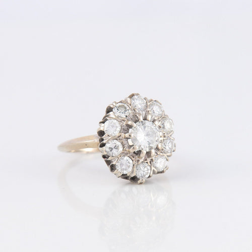 Bague 53 Bague Marguerite Diamants 58 Facettes