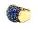 Bague GÜBELIN. Bague Tank or jaune et saphirs 58 Facettes