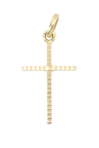 Pendentif Pendentif croix moderne Or jaune 58 Facettes 065471