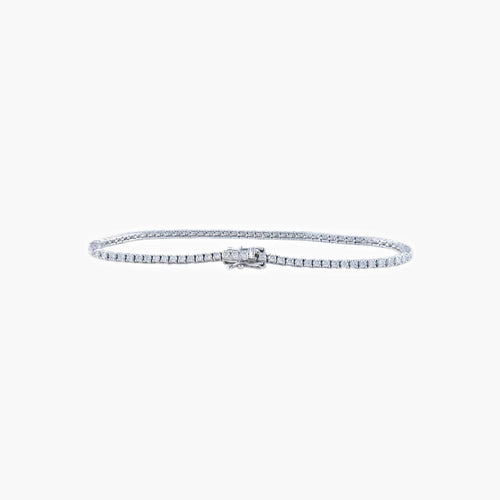 Bracelet Bracelet Tennis Or blanc Diamants 58 Facettes