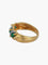 Bague or jaune et émeraudes 58 Facettes