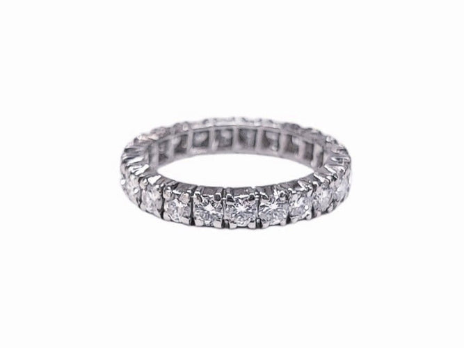 Bague 52 Alliance platine 23 diamants 58 Facettes ALL.PT.DT-959