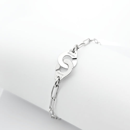 Bracelet Bracelet Dinh Van Menottes R10 or blanc 58 Facettes 27889