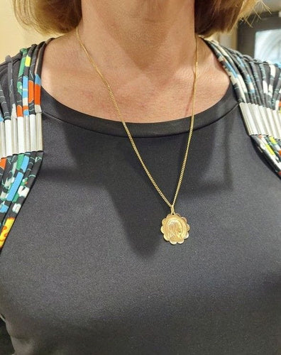 Pendentif MÉDAILLE VIERGE SIGNÉE DROPSY 58 Facettes 062541