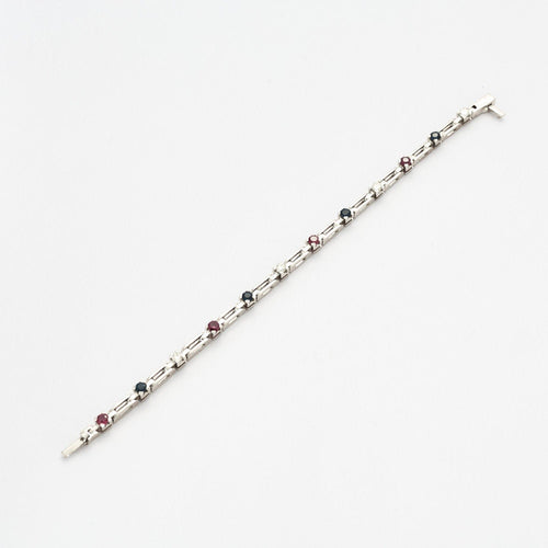Bracelet Bracelet Diamants Saphirs Rubis 58 Facettes EL2-133