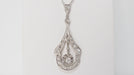 Collier Collier Art Déco or blanc, platine et diamants 58 Facettes 31465