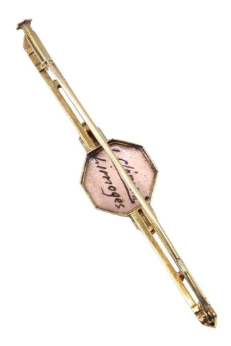 Broche BROCHE ART-DÉCO ÉMAIL DE LIMOGES 58 Facettes 061931