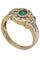 Bague BAGUE MODERNE ÉMERAUDE ET DIAMANTS 58 Facettes 081861