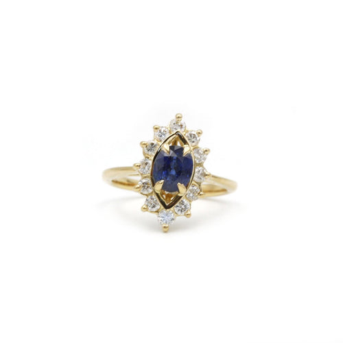Bague 47 Bague Marguerite Saphir Et Diamants 58 Facettes 220276R