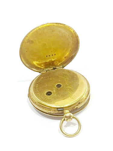 Montre Montre Gousset femme Or Email Diamants 58 Facettes