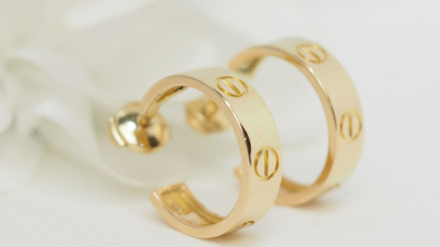 Boucles d'oreilles Cartier - Boucles d'Oreilles Love Or Jaune 58 Facettes 32375