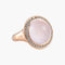 Bague 52 Bague Tourmaline rose cabochon 58 Facettes