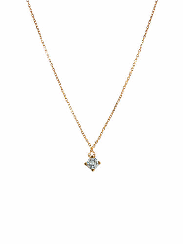 Collier COLLIER SOLITAIRE DIAMANT /OR JAUNE 58 Facettes