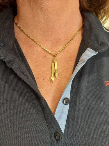 Pendentif PENDENTIF CUILLÈRE ET FOURCHETTE 58 Facettes 066591