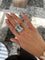 Bague Bague Aigue-Marine et Diamants 58 Facettes