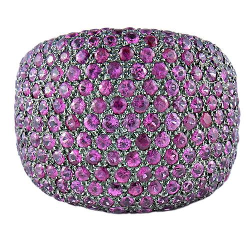 Bague Bague Guy Ellia, Rubis et or noir 58 Facettes