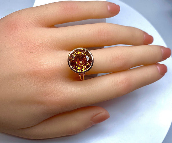 Bague 58 Bague Citrine 58 Facettes AB177