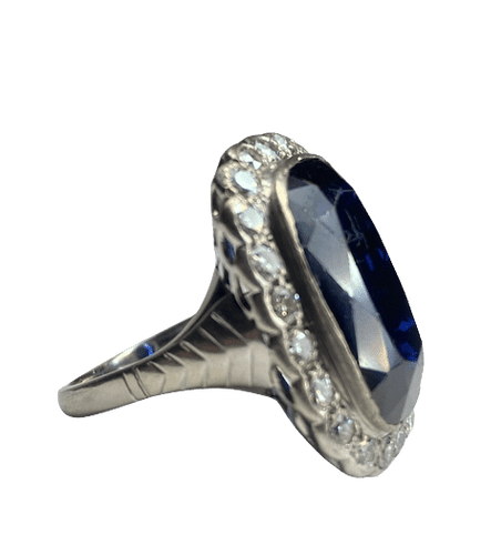 Bague 56 BAGUE SAPHIRS DIAMANTS 58 Facettes