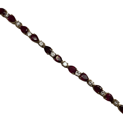 Bracelet BRACELET DIAMANTS RUBIS 58 Facettes