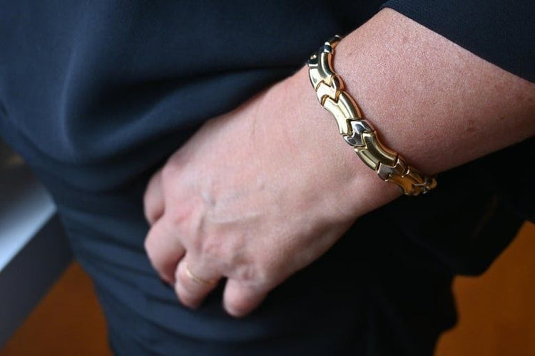 Bracelet Bracelet 3 Ors Maille Moderne 58 Facettes