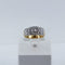 Bague 54 Bague bicolore 3 rangs de diamants 58 Facettes