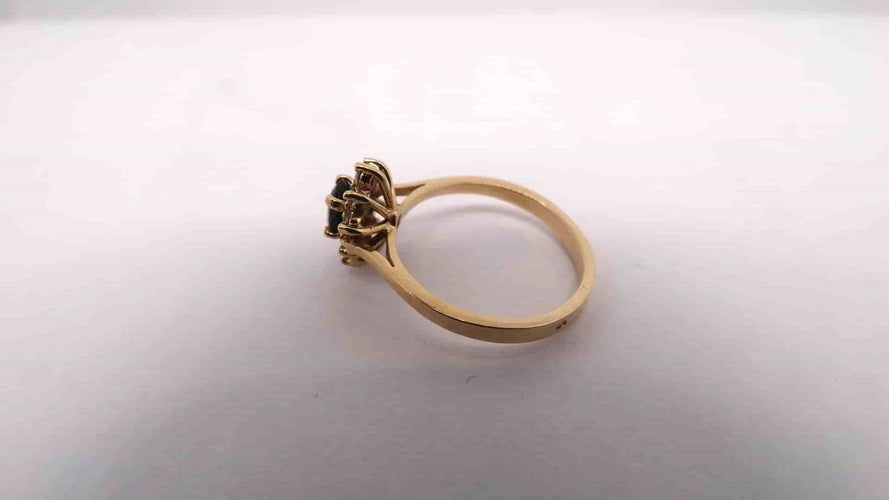 Bague 50 Bague or Saphir et Diamants 58 Facettes 12863