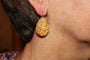 Boucles d'oreilles Boucles d'oreilles antiques en or camées de lave 58 Facettes 7438