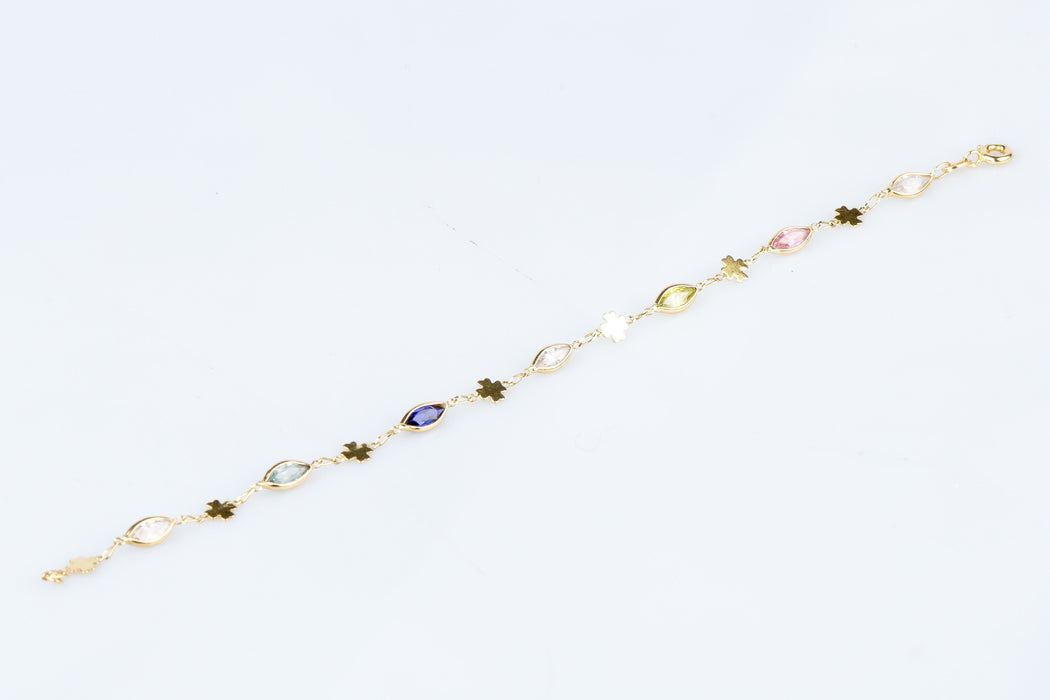 Bracelet Bracelet pierres fines en or jaune 58 Facettes 111.213703-65