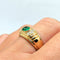 Bague Bague émeraude et diamants 58 Facettes 2525