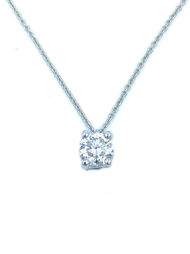 Pendentif Pendentif diamant 1.00ct F P1 certifié 58 Facettes