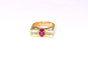 Bague 54 Bague rubis et diamants 58 Facettes GG25.Aile-R
