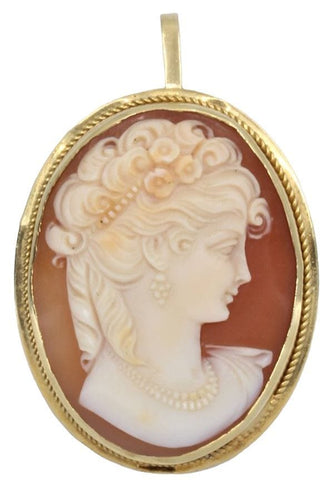 Broche BROCHE PENDENTIF CAMÉE ANCIEN 58 Facettes 059151